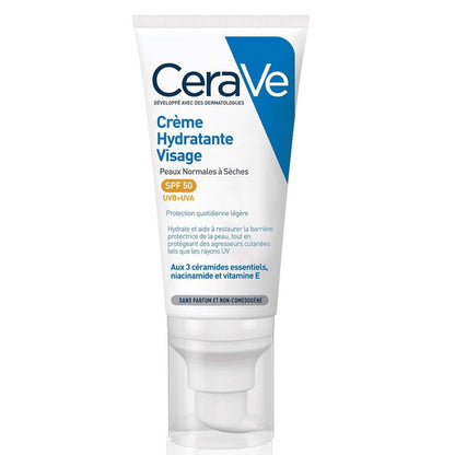 CeraVe Crème hydratante visage SPF50  52ml